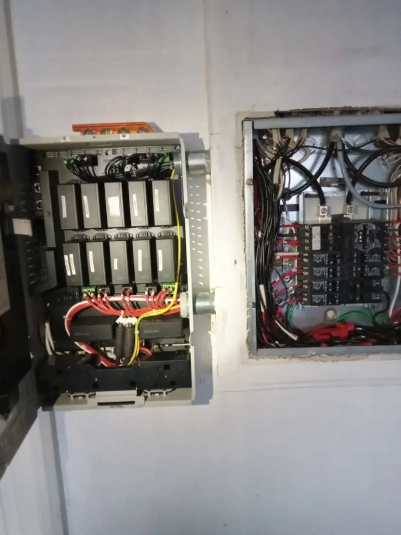 Electrical panel upgrade completed for Security Camera Wiring in Haverhill